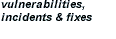 Incidents, Quick fixes, and Vulnerabilities